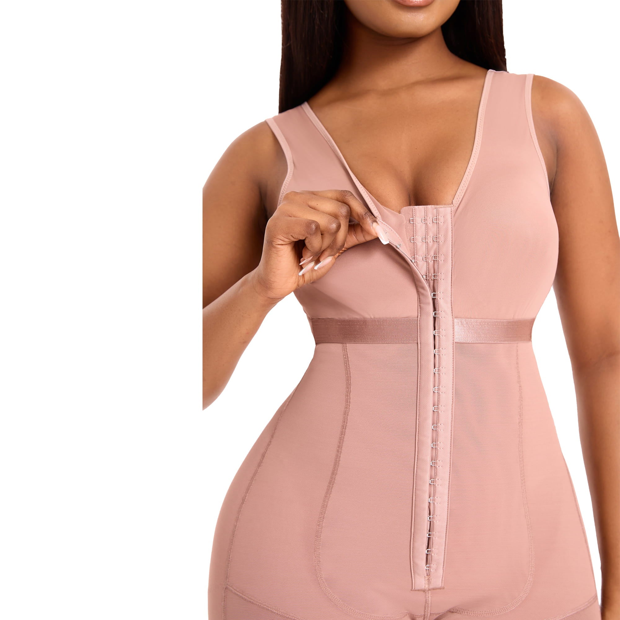 QOU Colombian Shapewear Bodysuit Tummy Control Butt Lift faja