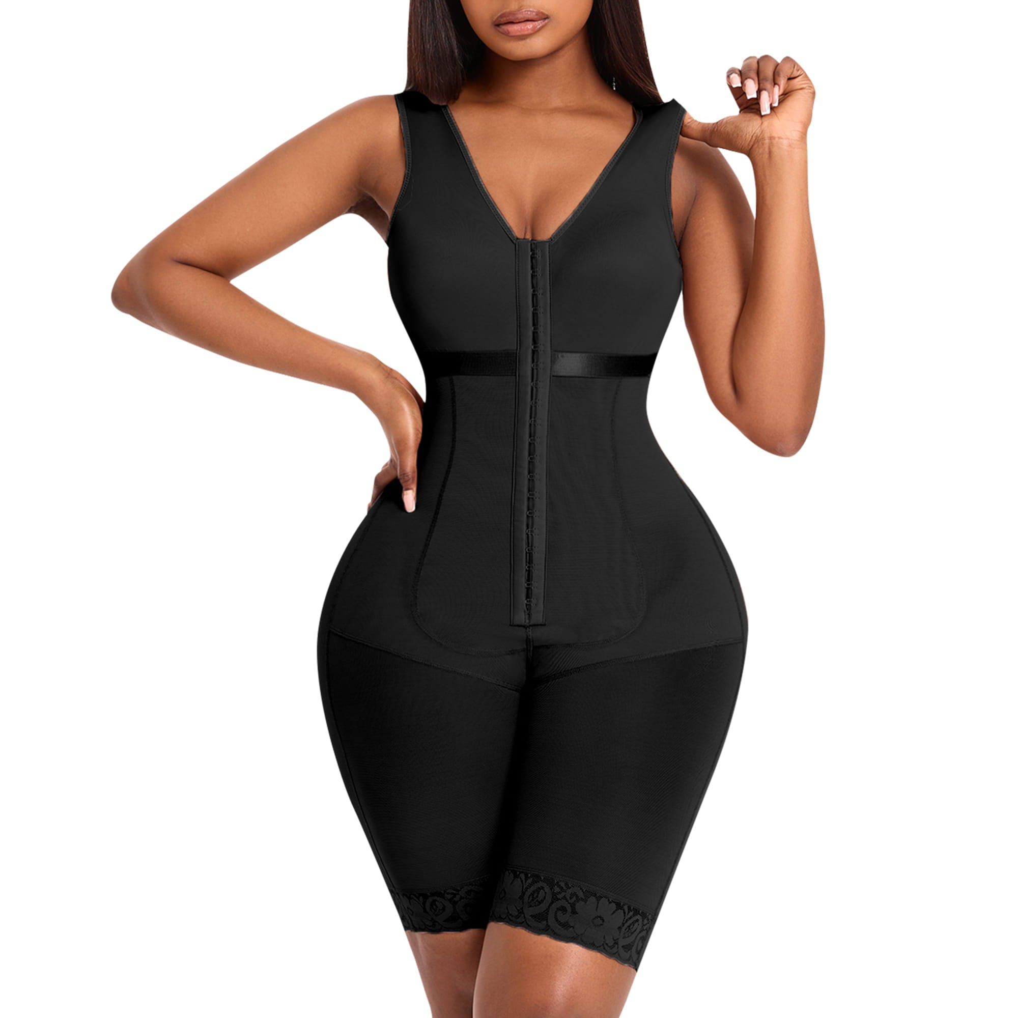 QOU Colombian Shapewear Bodysuit Tummy Control Butt Lift faja