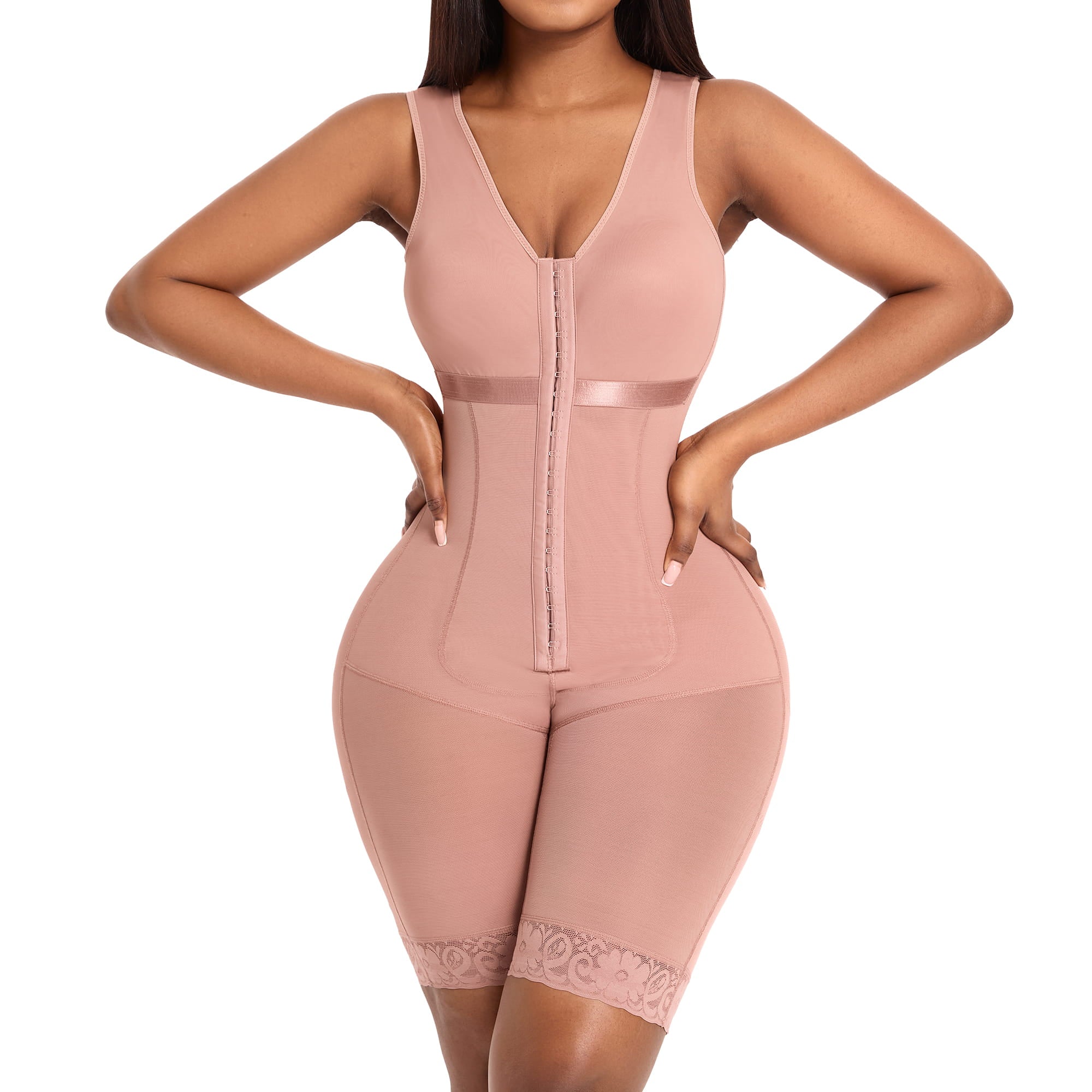 QOU Colombian Shapewear Bodysuit Tummy Control Butt Lift faja