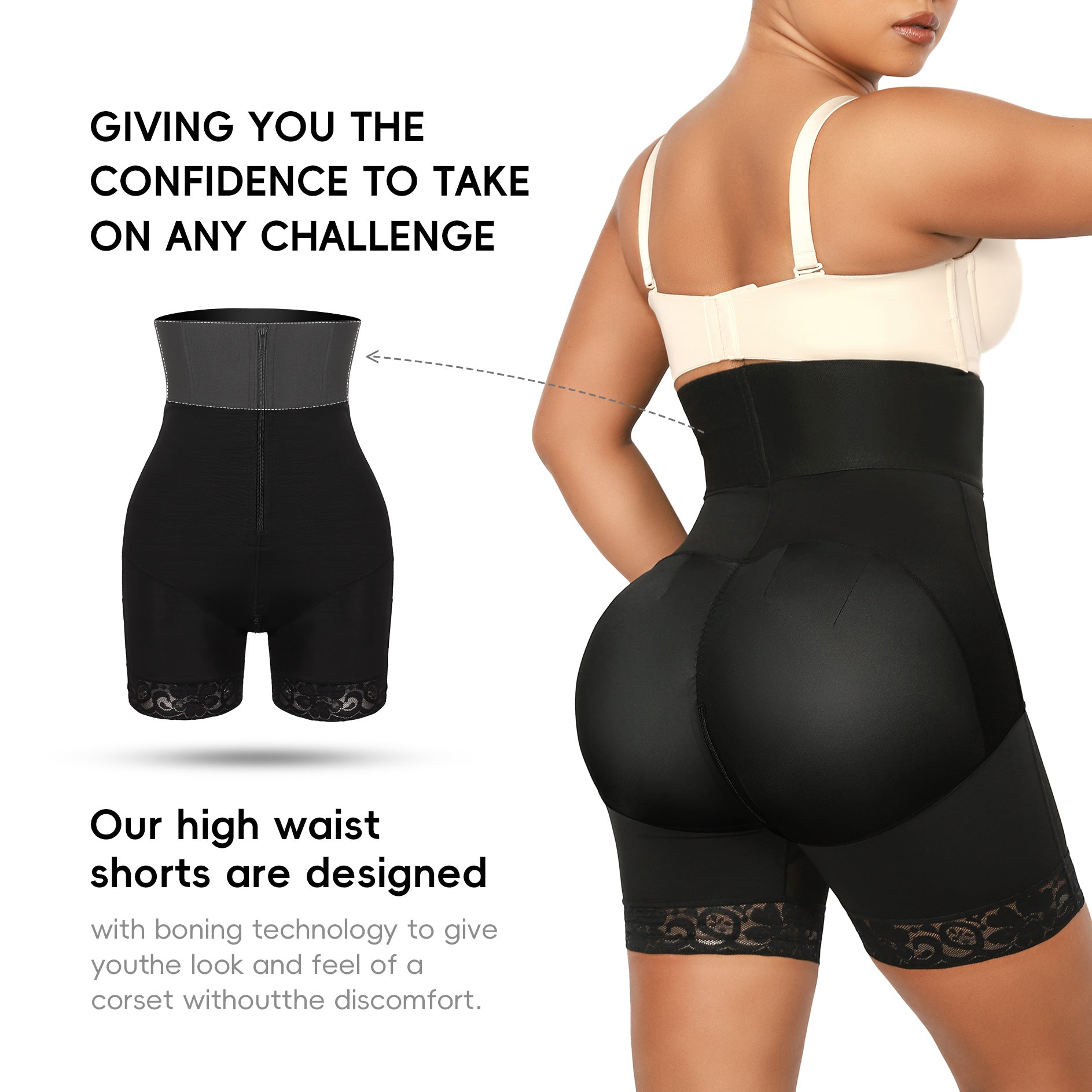 QOU Butt Lifting Shapewear Tummy Control High Waist Panties