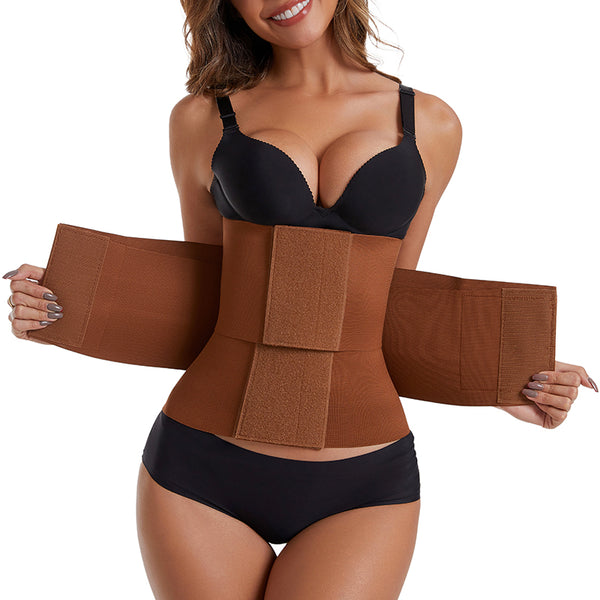 IVONA Waist Trainer for Women Waist Cincher Trimmer Ab Belt Tummy Control Body Shaper with Triple Wrap