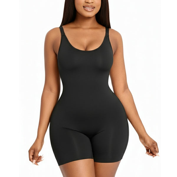 IVONA Seamless Thigh Control Breast Lift Shapewear Comfy Tummy Control Shapewear Bodysuit Mid Thigh With Built-In Bra
