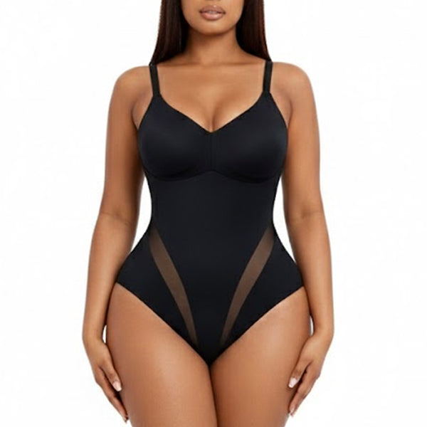 IVONA V Neck Tummy Control Shaping Bodysuit