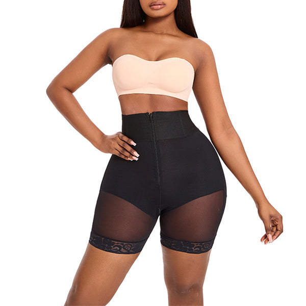 IVONA Butt Lifting Zipper Shapewear Tummy Control High Waist Panties