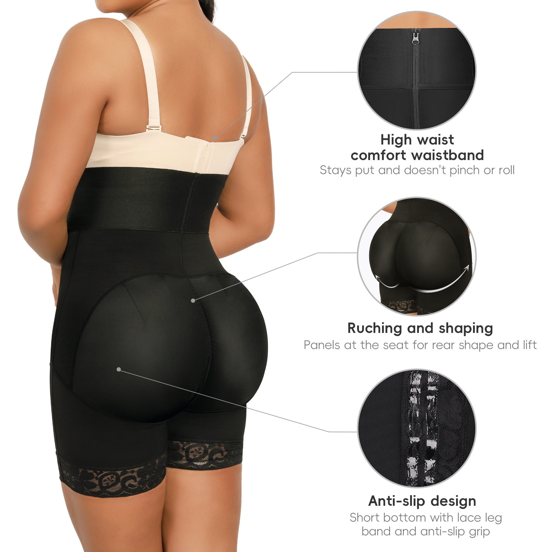 QOU Butt Lifting Shapewear Tummy Control High Waist Panties