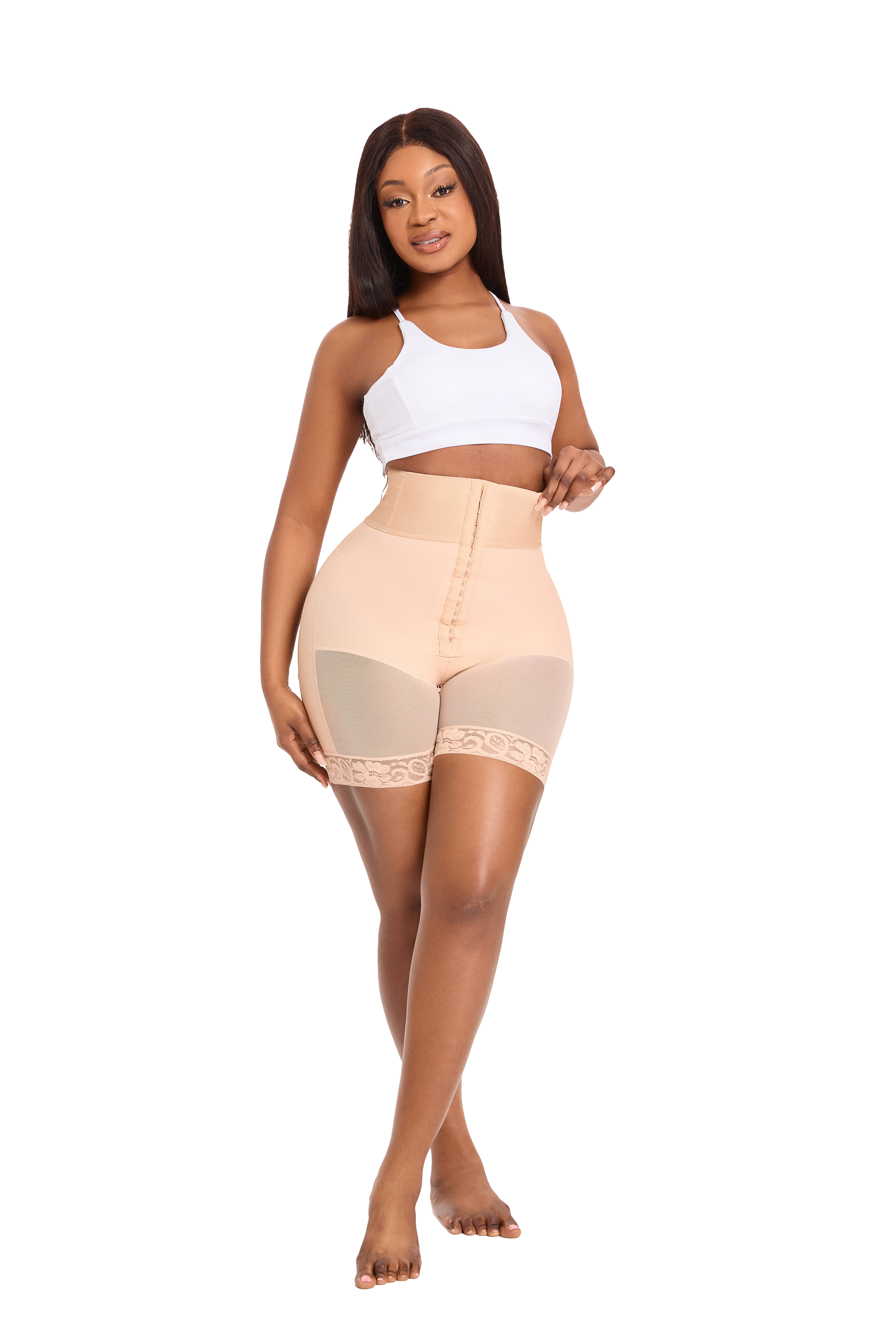 QOU BBL Fajas Butt Enhancer High Waist Shorts