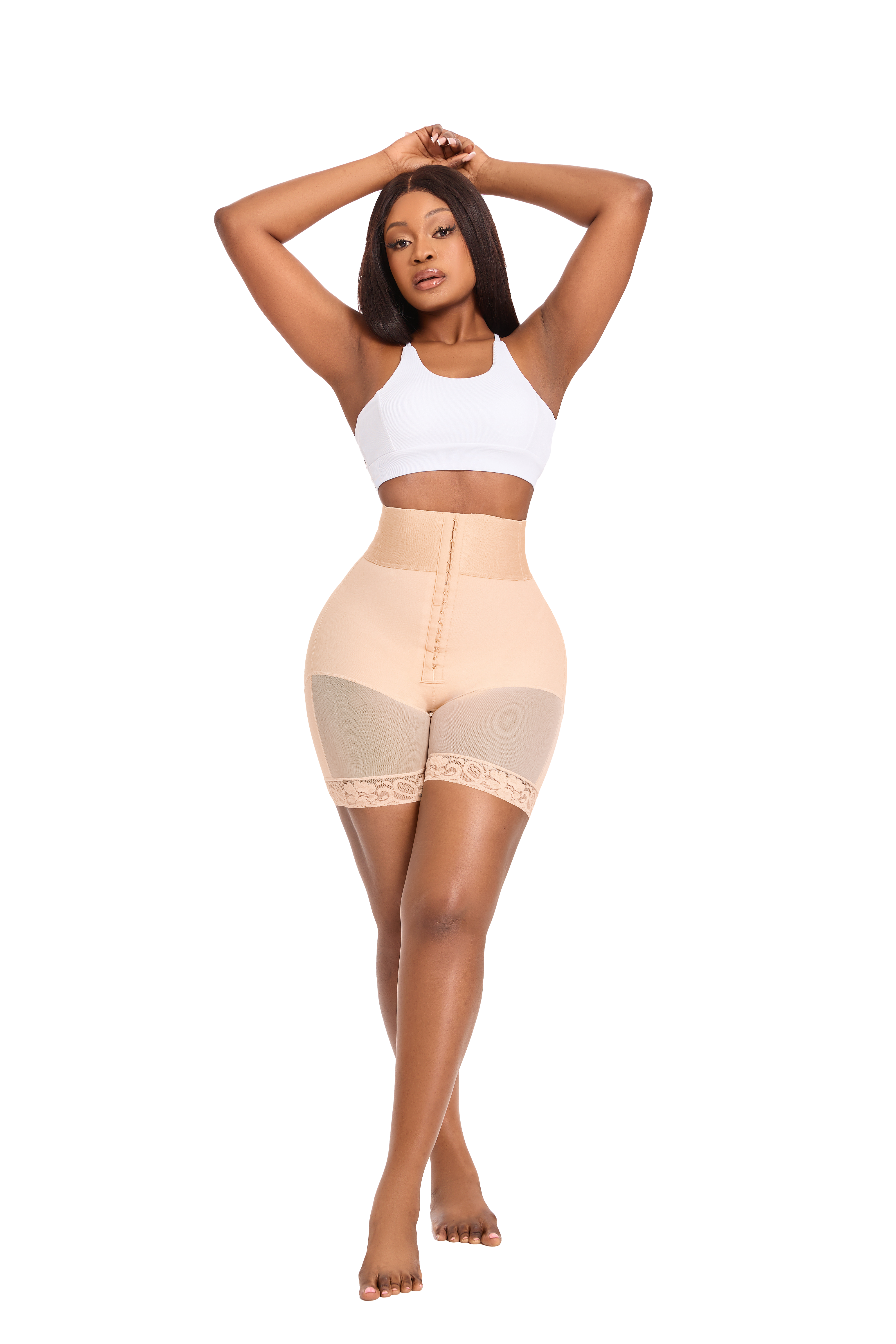 QOU BBL Fajas Butt Enhancer High Waist Shorts