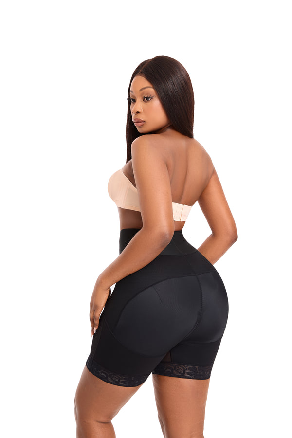 IVONA Butt Lifting Zipper Shapewear Tummy Control High Waist Panties